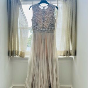 Needle and Thread Mesh Lace Gown
